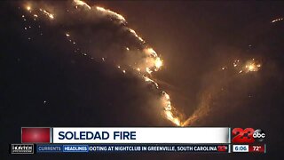 Crews battle the Soledad Fire in Santa Clarita