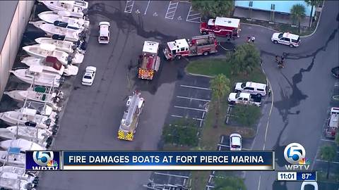 11 boats damaged in Taylor Creek Marina fire