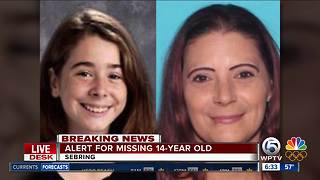 Missing child alert issued for girl, 14, from Sebring, Fla.