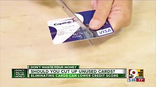Should you cut up unused credit cards?