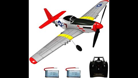 VOLANTEXRC RC Airplane 4-CH Remote Control Aircraft Ready to Fly P51 Mustang #shorts