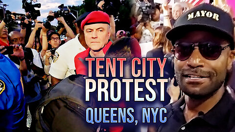 NYC Tent City Protest with Curtis Sliwa and the Mayor! (Creedmor Psychiatric Center, Queens)