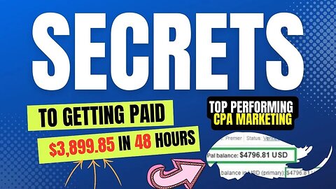 Secrets To Getting PAID $3899.85 IN 48 HOURS To Complete Tasks Quickly And Efficiently