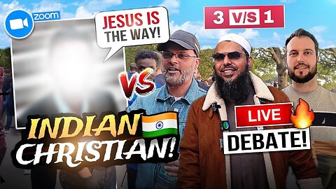 #india 🔥3 vs 1 DEBATE❗🇮🇳 INDIAN Christian Finally Admits Jesus had a God!