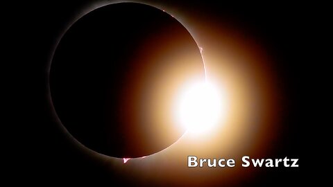 Total Eclipse April 8th 2024 LIVE + Prominences clear footage