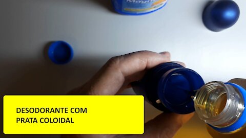 Desodorante com prata coloidal