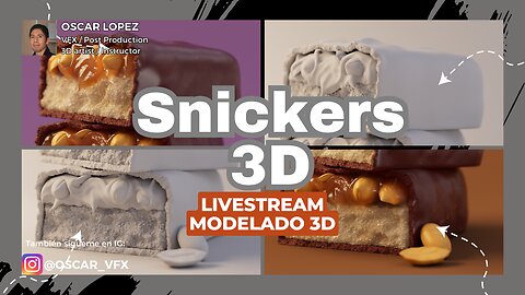 LIVE - Modelado Snickers 3D - Consumer Goods