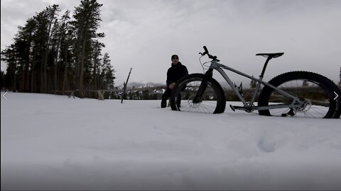 Winter Fat Biking in Breckenridge CO Upper Flume to Gold Run