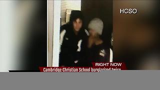 Cambridge Christian School burglarized twice