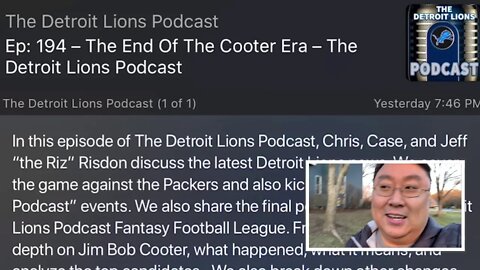 Peter von Panda Melts Down on the Detroit Lions Podcast