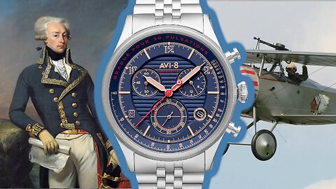 AVI-8 Lafayette FLYBOY [NEW 2020 VERSION REVIEWED] AV 4076 Chronograph Watch