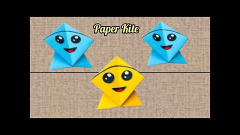 How to make paper kite home / Paper kite craft / Makar Sankranti craft idea for school