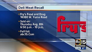 Fry's issues recall on over-the-counter deli meats