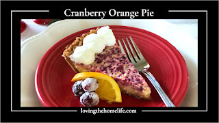 Cranberry Orange Pie