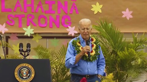 Biden Too Late to Console Grieving Maui Community