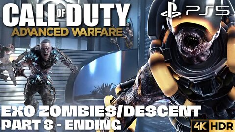 COD: Advanced Warfare Exo Zombies on Descent Part 8 | PS5, PS4 | 4K HDR (NC Gameplay) | ENDING