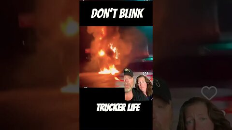 💥Trucker DITCHED IT + Trailer FIRE 🔥Blues #shorts 💥