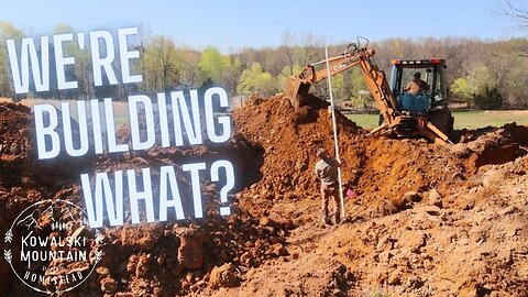 Building a Root Cellar: Just Getting Started! | Backhoe at Work