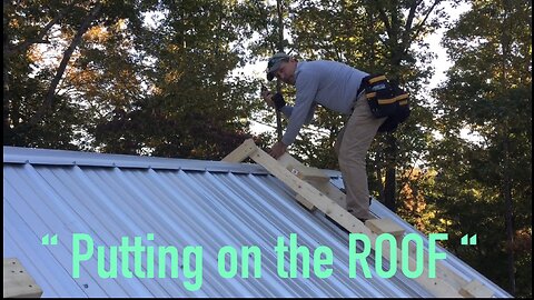 #10 building in the mountains (metal roof,window and door installation ) DIY