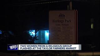 Two women from religious group flashed at Taylor farmers market