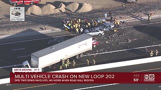Multi-vehicle crash on new Loop 202 and Buckeye