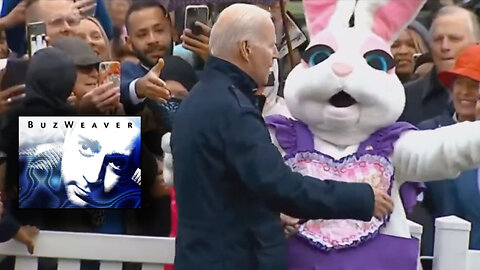 Joe Biden Confused By Crowd Rescued By Establishment Chaperone Easter Bunny