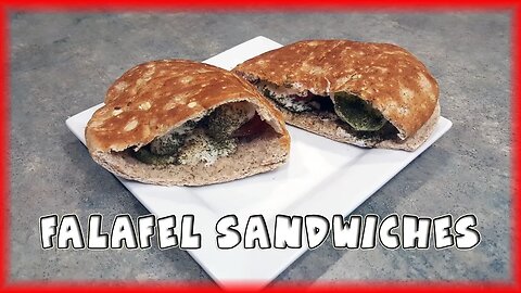 Falafel Sandwiches [Vegan/Vegetarian]