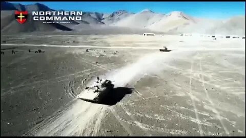 Indian Mechanized Forces In Ladakh