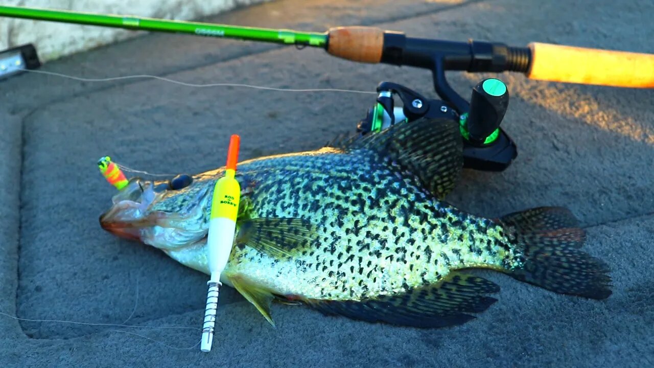 Simple Bobber and Jig Rig for Crappie in Shallow Water (Early