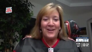 Gronk's mom happy to have son closer