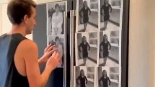 Filho cobre cozinha com fotos de Kris Jenner no Dia das Mães!