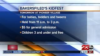 Kidsfest heading to Pioneer Village Saturday