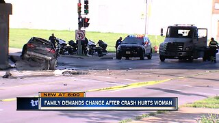 Family demands change after Milwaukee crash injures woman