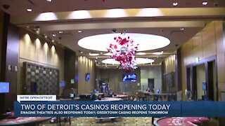 Two of Detroit's casinos reopening Wednesday
