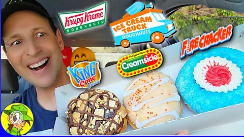Krispy Kreme® 🍩 ICE CREAM TRUCK DOUGHNUTS Review 🍨🚚 ALL 3 FLAVORS! 🤯 Peep THIS Out! 🕵️‍♂️
