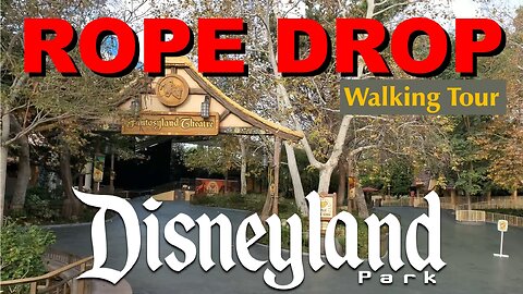 Disneyland at Rope Drop [4K 60 FPS]| Complete Walkthrough Walking Tour | MagicalDnA