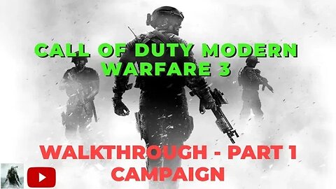 Call of Duty Modern Warfare 3 Gameplay Walkthrough - Part 1 Campaign