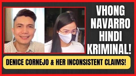 VHONG NAVARRO HINDI KRIMINAL! CRISTY FERMIN DINEPENSAHAN SYA. | DENIECE CORNEJO, MAY INCONSISTENCY.