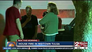 Tulsa Fire crews respond to midtown house fire