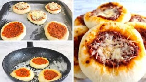 Pizza without oven/pan/you can make mini and freeze