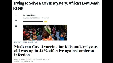 A Covid Mystery in Africa and Moderna Boasts About Robust Toddler Jabs