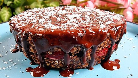 Take oats, chocolate and banana and make this amazing dessert! No added sugar, No baking!