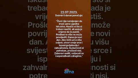 Poruka Svemira 22.07.2023