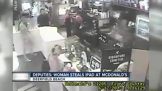 Woman Steals IPad at McDonald's