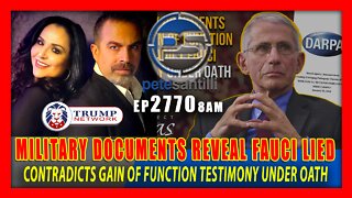 EP 2770-AM MILITARY DOCUMENTS REVEAL FAUCI LIED ABOUT GAIN OF FUNCTION