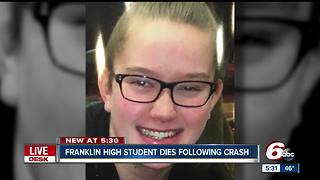 Franklin teen critically injured in crash with semi dies