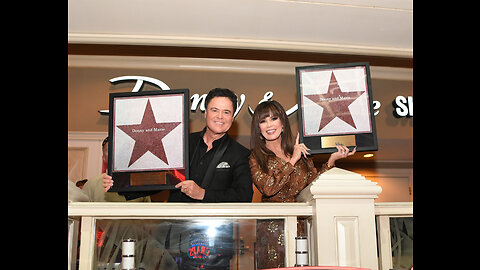Donny & Marie Osmond honored with star