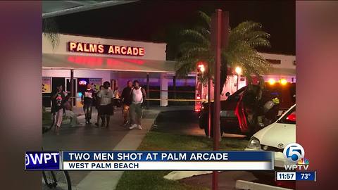 Two men shot at Palms Arcade near West Palm Beach