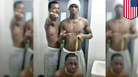 Prison selfie shows man in dog leash badly beaten, how did they smuggle phone in - TomoNews