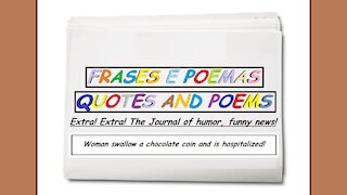 Funny news: Woman swallow a chocolate coin and is hospitalized! [Quotes and Poems]